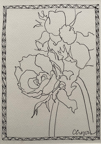 Pen and Ink Flower No. 3