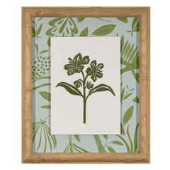 Peruvian Lily Linocut Green