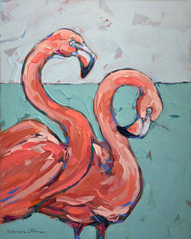 Flamingo Duo