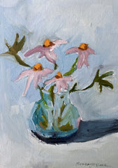Four Pink Flowers