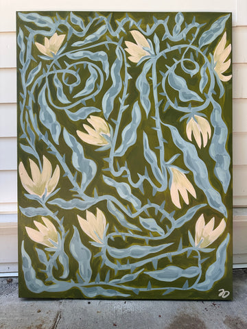 Salad Face on Canvas