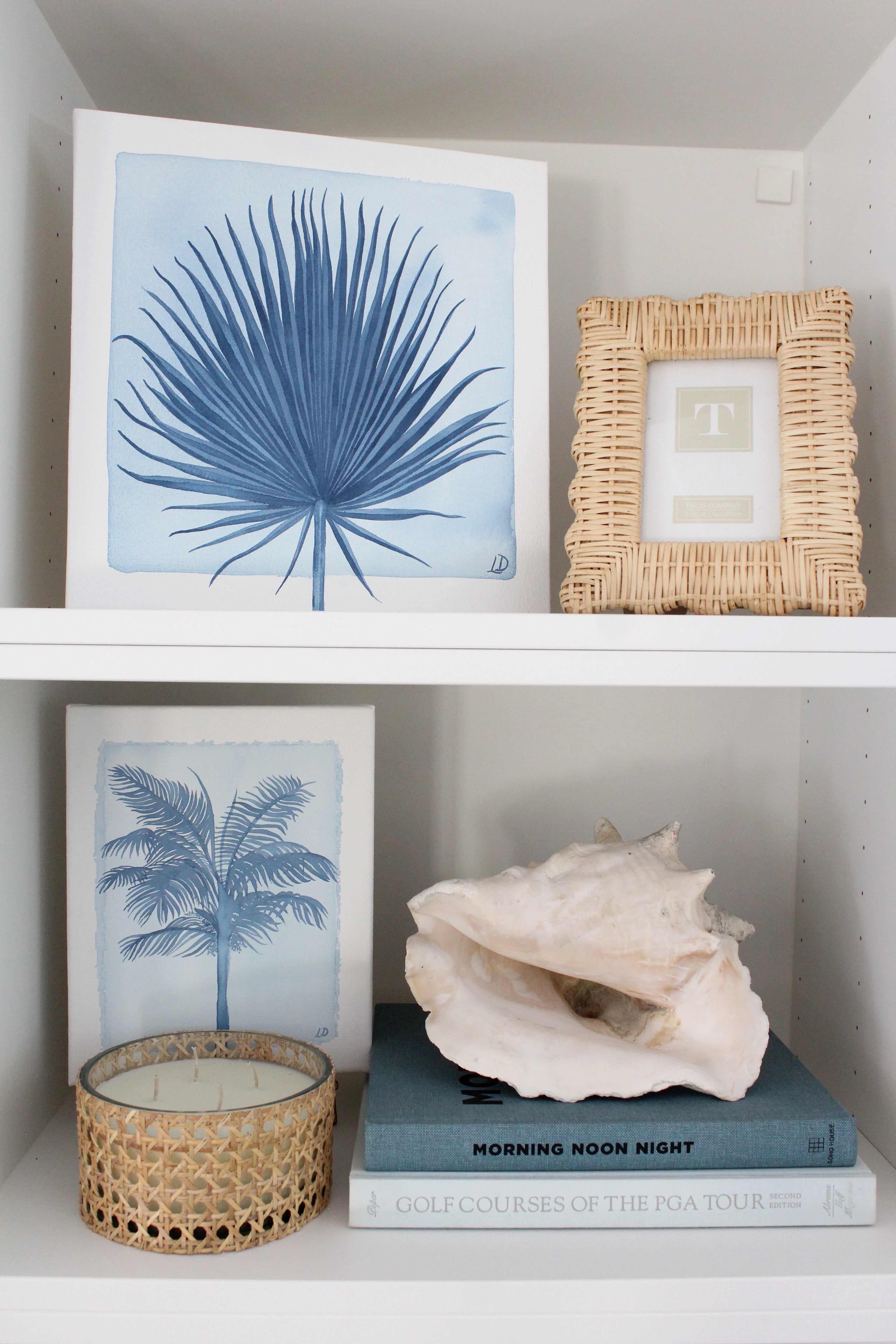 Indigo Palm Frond